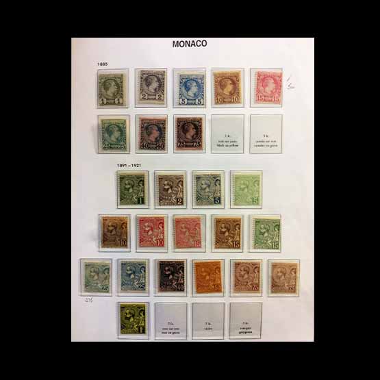 Lot 18068 - Monaco 1885-1984 -  UPA UPA Sale #89 worldwide Collections