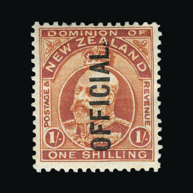 Lot 19435 - New Zealand - Officials 1910 -  UPA UPA Sale #89 worldwide Collections