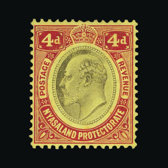 Lot 20534 - nyasaland 1908 -  UPA UPA Sale #89 worldwide Collections