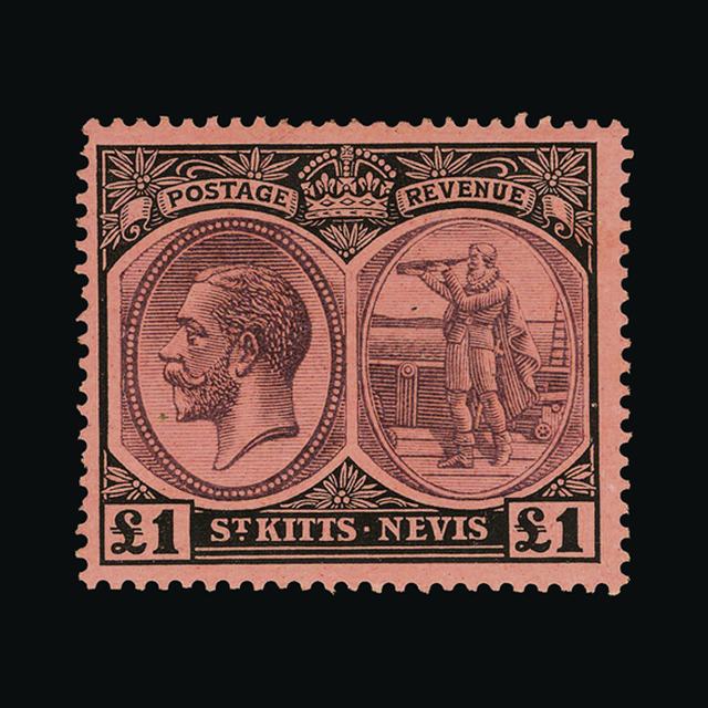 Lot 24089 - St. Kitts and Nevis - Nevis 1920-22 -  UPA UPA Sale #89 worldwide Collections