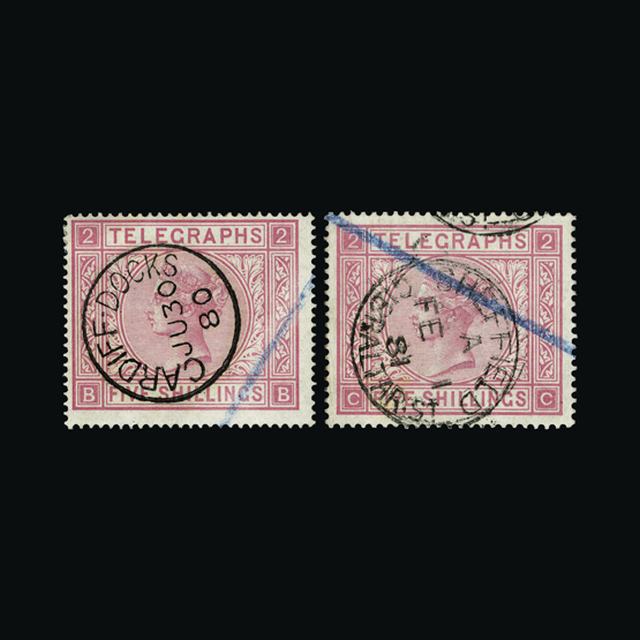 Lot 26936 - Great Britain - Telegraphs 1876-81 - UPA UPA Sale #89 worldwide Collections Lot 26936 - Great Britain - Telegraphs 1876-81 - UPA UPA Sale #89 worldwide Collections