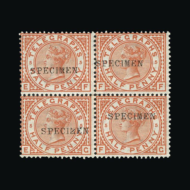 Lot 26952 - Great Britain - Telegraphs 1876-81 - UPA UPA Sale #89 worldwide Collections Lot 26952 - Great Britain - Telegraphs 1876-81 - UPA UPA Sale #89 worldwide Collections