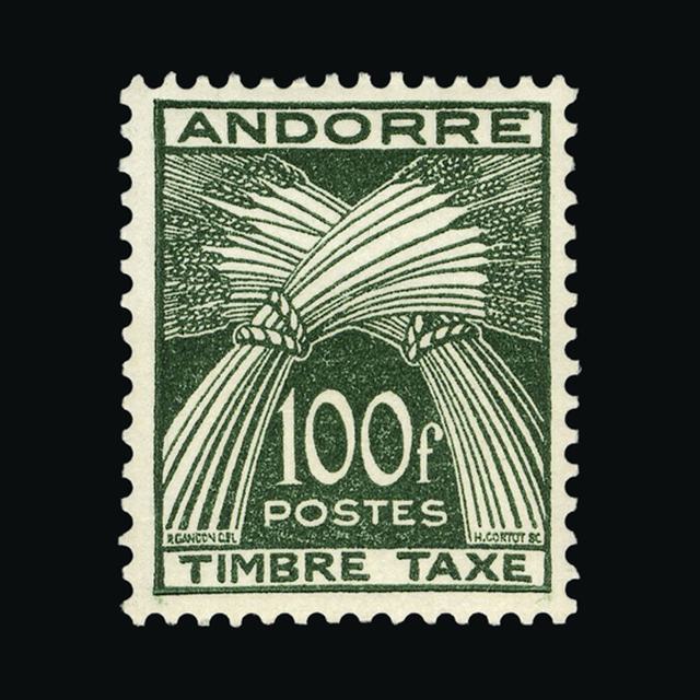 Lot 601 - Andorra - French Post Offices 1946-59 - UPA UPA Sale #89 worldwide Collections Lot 601 - Andorra - French Post Offices 1946-59 - UPA UPA Sale #89 worldwide Collections