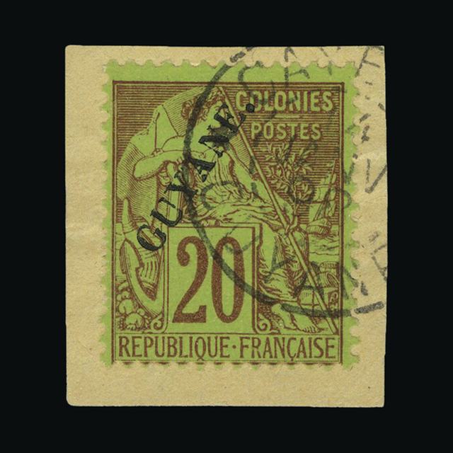 Lot 8868 - France - Colonies - Guiana 1892 -  UPA UPA Sale #89 worldwide Collections