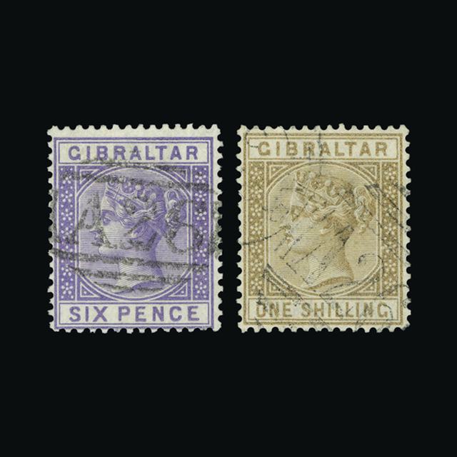 Lot 9751 - Gibraltar 1886-7 -  UPA UPA Sale #89 worldwide Collections