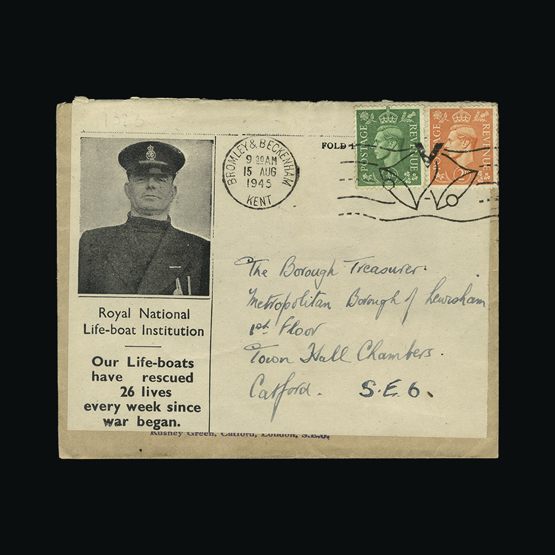 Lot 12879 - Great Britain - Covers - KGVI 1945 - UPA UPA Auction UPA 90 Lot 12879 - Great Britain - Covers - KGVI 1945 - UPA UPA Auction UPA 90