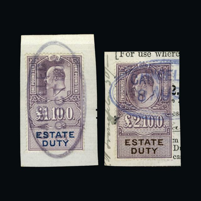 Lot 13075 - Great Britain - Revenues 1902 - UPA UPA Auction UPA 90 Lot 13075 - Great Britain - Revenues 1902 - UPA UPA Auction UPA 90