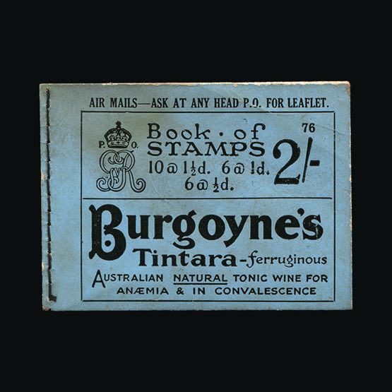 Lot 13148 - Great Britain - Booklets 1924 - UPA UPA Auction UPA 90 Lot 13148 - Great Britain - Booklets 1924 - UPA UPA Auction UPA 90