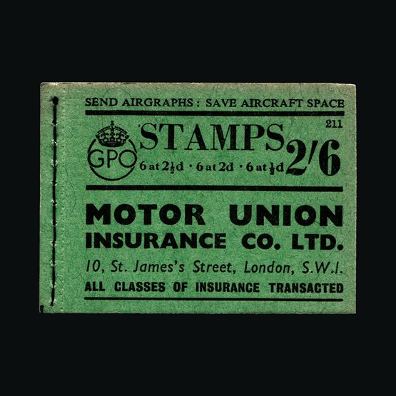 Lot 13159 - Great Britain - Booklets 1942 - UPA UPA Auction UPA 90 Lot 13159 - Great Britain - Booklets 1942 - UPA UPA Auction UPA 90