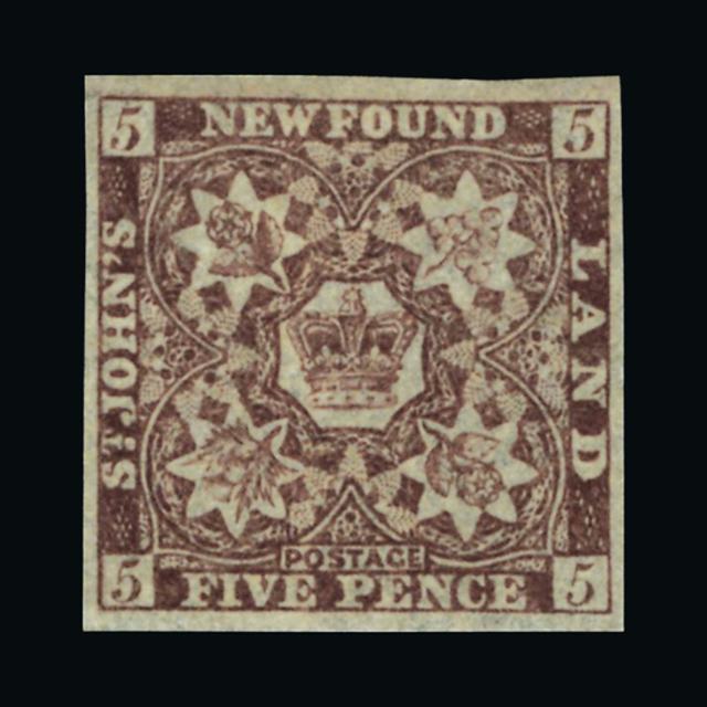 Lot 19273 - Newfoundland 1857-64 - UPA UPA Auction UPA 90 Lot 19273 - Newfoundland 1857-64 - UPA UPA Auction UPA 90