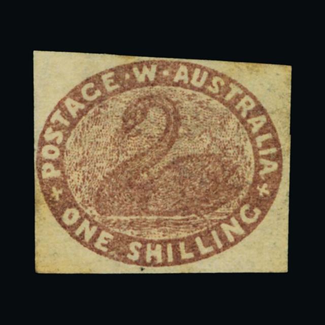 Lot 2336 - Australia - States - Western Australia 1854-55 -  UPA UPA Auction UPA 90 