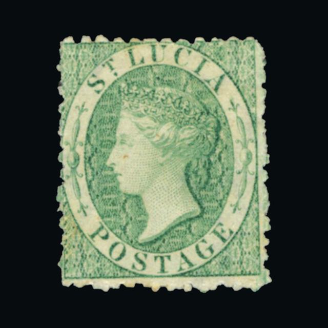 Lot 23952 - st. lucia 1863 - UPA UPA Auction UPA 90 Lot 23952 - st. lucia 1863 - UPA UPA Auction UPA 90