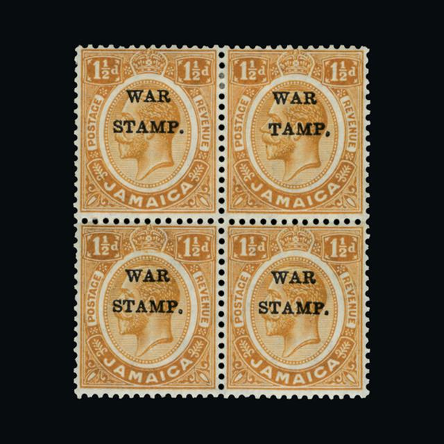Lot 26484 - jamaica 1916 - UPA UPA Auction UPA 90 Lot 26484 - jamaica 1916 - UPA UPA Auction UPA 90