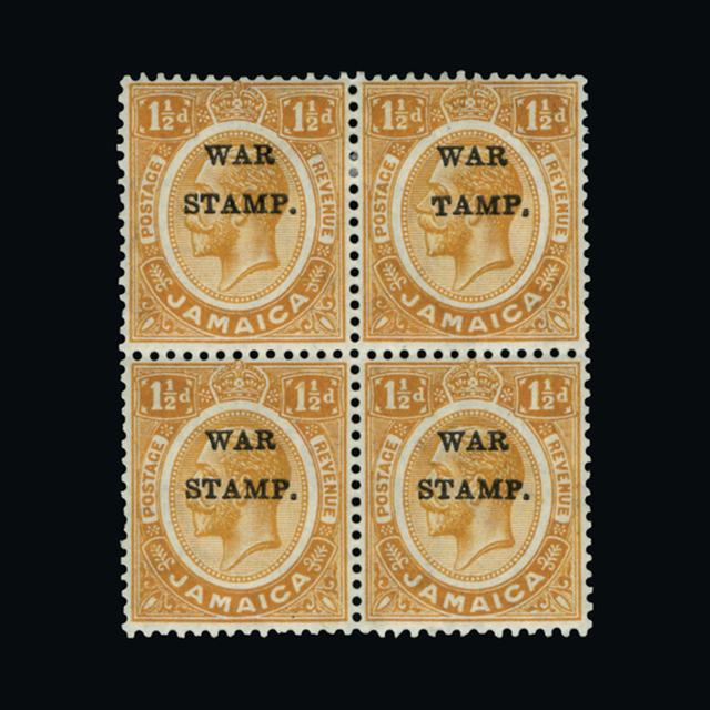 Lot 26486 - jamaica 1916 - UPA UPA Auction UPA 90 Lot 26486 - jamaica 1916 - UPA UPA Auction UPA 90