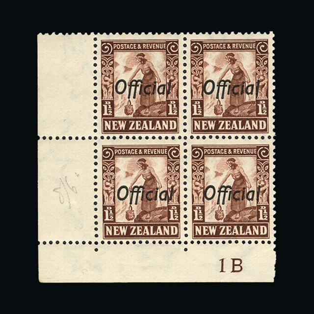 Lot 26677 - New Zealand - Officials 1936 - UPA UPA Auction UPA 90 Lot 26677 - New Zealand - Officials 1936 - UPA UPA Auction UPA 90