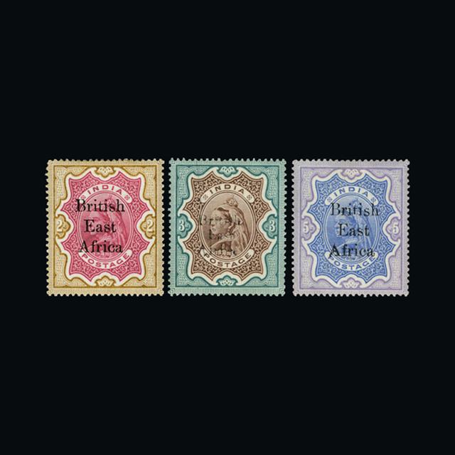 Lot 4196 - british east africa 1895-6 -  UPA UPA Auction UPA 90 