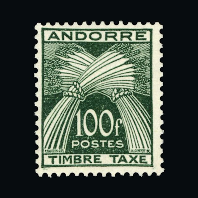 Lot 569 - Andorra - French Post Offices 1953 - UPA UPA Auction UPA 90 Lot 569 - Andorra - French Post Offices 1953 - UPA UPA Auction UPA 90