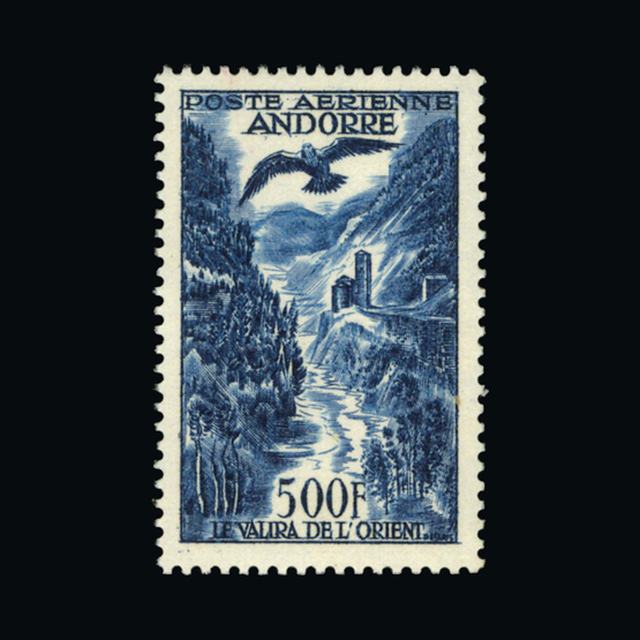 Lot 580 - Andorra - French Post Offices 1955-58 - UPA UPA Auction UPA 90 Lot 580 - Andorra - French Post Offices 1955-58 - UPA UPA Auction UPA 90