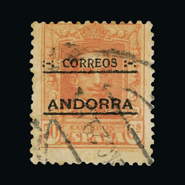 Lot 591 - Andorra - Spanish Post Offices 1928 - UPA UPA Auction UPA 90 Lot 591 - Andorra - Spanish Post Offices 1928 - UPA UPA Auction UPA 90
