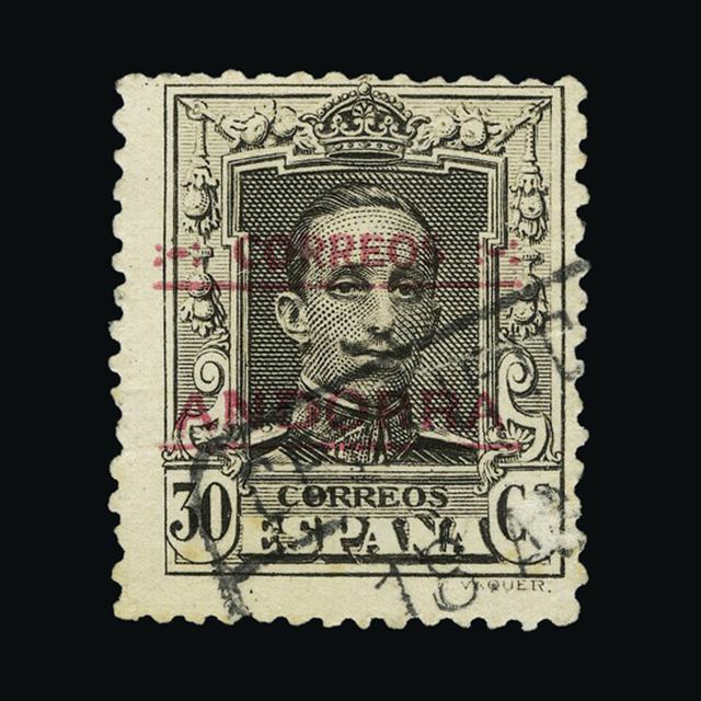 Lot 593 - Andorra - Spanish Post Offices 1928 - UPA UPA Auction UPA 90 Lot 593 - Andorra - Spanish Post Offices 1928 - UPA UPA Auction UPA 90