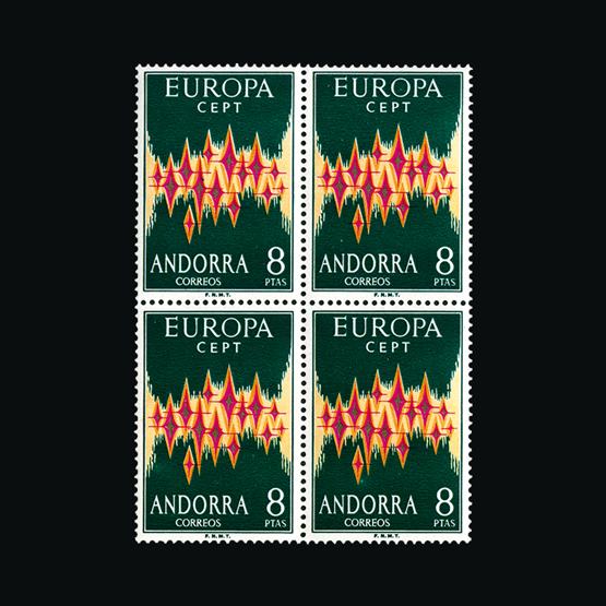 Lot 600 - Andorra - Spanish Post Offices 1972 - UPA UPA Auction UPA 90 Lot 600 - Andorra - Spanish Post Offices 1972 - UPA UPA Auction UPA 90