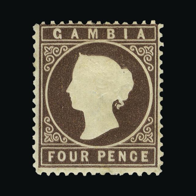 Lot 9162 - gambia 1880-81 -  UPA UPA Auction UPA 90 