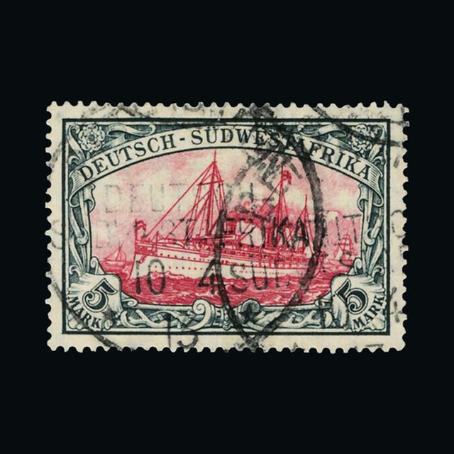 Lot 9631 - Germany - Colonies - South West Africa 1906 - UPA UPA Auction UPA 90 Lot 9631 - Germany - Colonies - South West Africa 1906 - UPA UPA Auction UPA 90