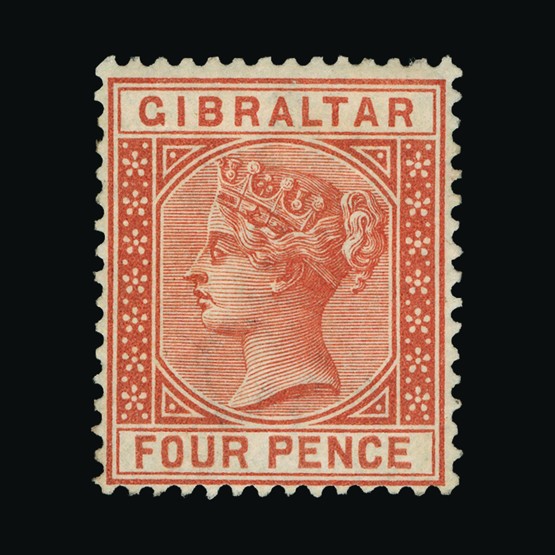Lot 9732 - Gibraltar 1886-87 -  UPA UPA Auction UPA 90 