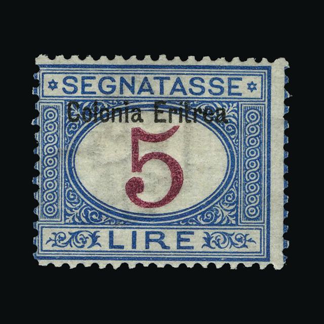 Lot 14396 - Italy - Colonies - Eritrea 1903 - UPA UPA Auction UPA 91 Lot 14396 - Italy - Colonies - Eritrea 1903 - UPA UPA Auction UPA 91