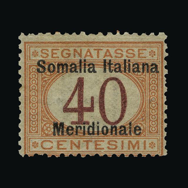 Lot 14477 - Italy - Colonies - Somalia 1906-08 - UPA UPA Auction UPA 91 Lot 14477 - Italy - Colonies - Somalia 1906-08 - UPA UPA Auction UPA 91