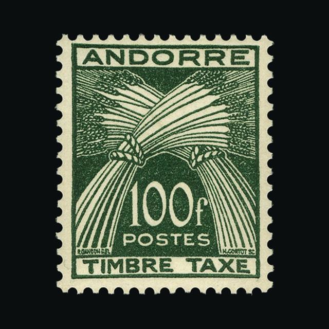 Lot 381 - Andorra - French Post Offices 1946-59 - UPA UPA Auction UPA 91 Lot 381 - Andorra - French Post Offices 1946-59 - UPA UPA Auction UPA 91