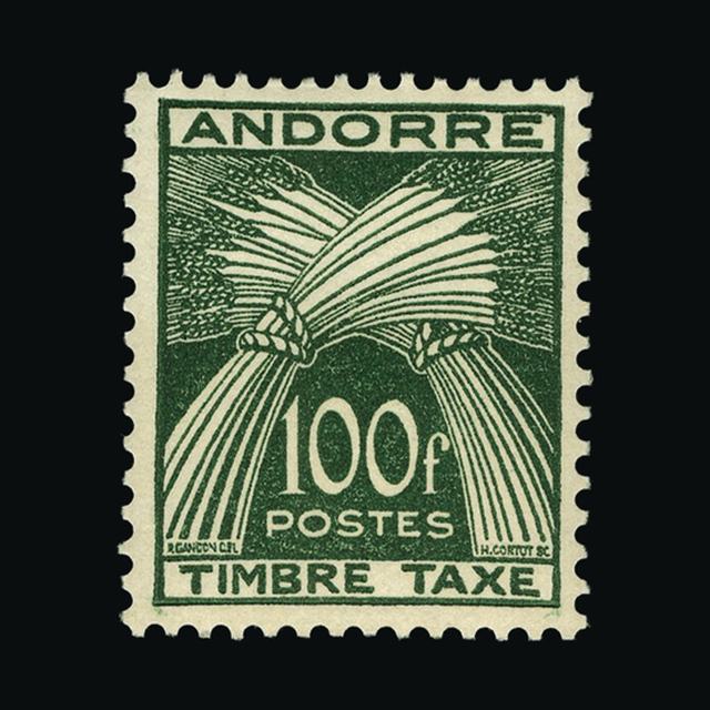 Lot 382 - Andorra - French Post Offices 1946-59 - UPA UPA Auction UPA 91 Lot 382 - Andorra - French Post Offices 1946-59 - UPA UPA Auction UPA 91