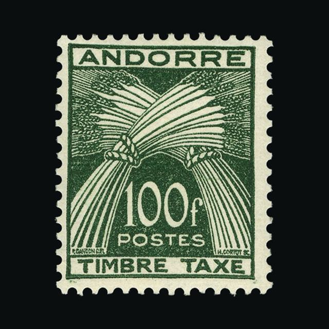 Lot 383 - Andorra - French Post Offices 1953 - UPA UPA Auction UPA 91 Lot 383 - Andorra - French Post Offices 1953 - UPA UPA Auction UPA 91