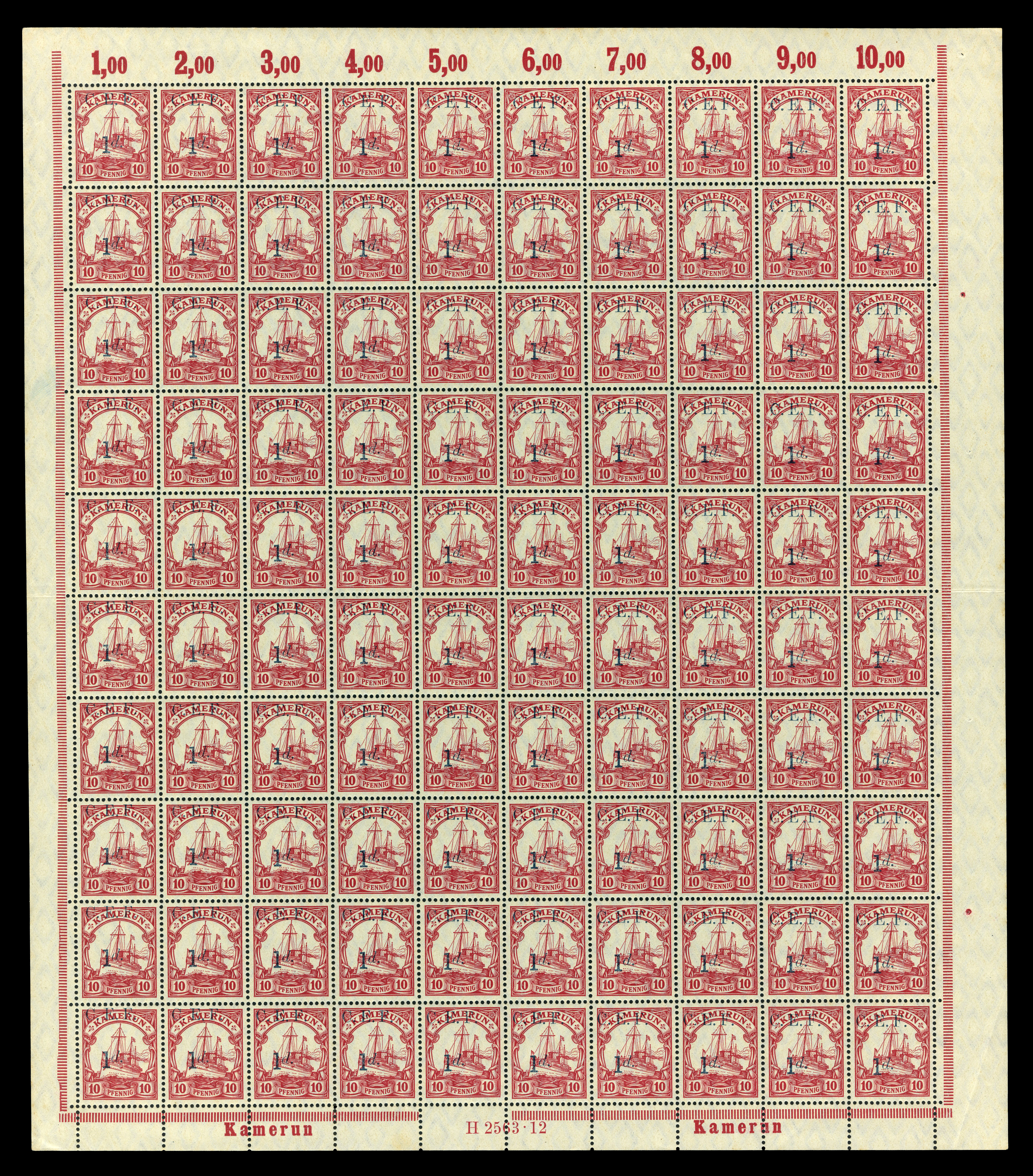 Lot 4433 - Cameroun - British Occupation 1915 - UPA UPA Auction UPA 91 Lot 4433 - Cameroun - British Occupation 1915 - UPA UPA Auction UPA 91