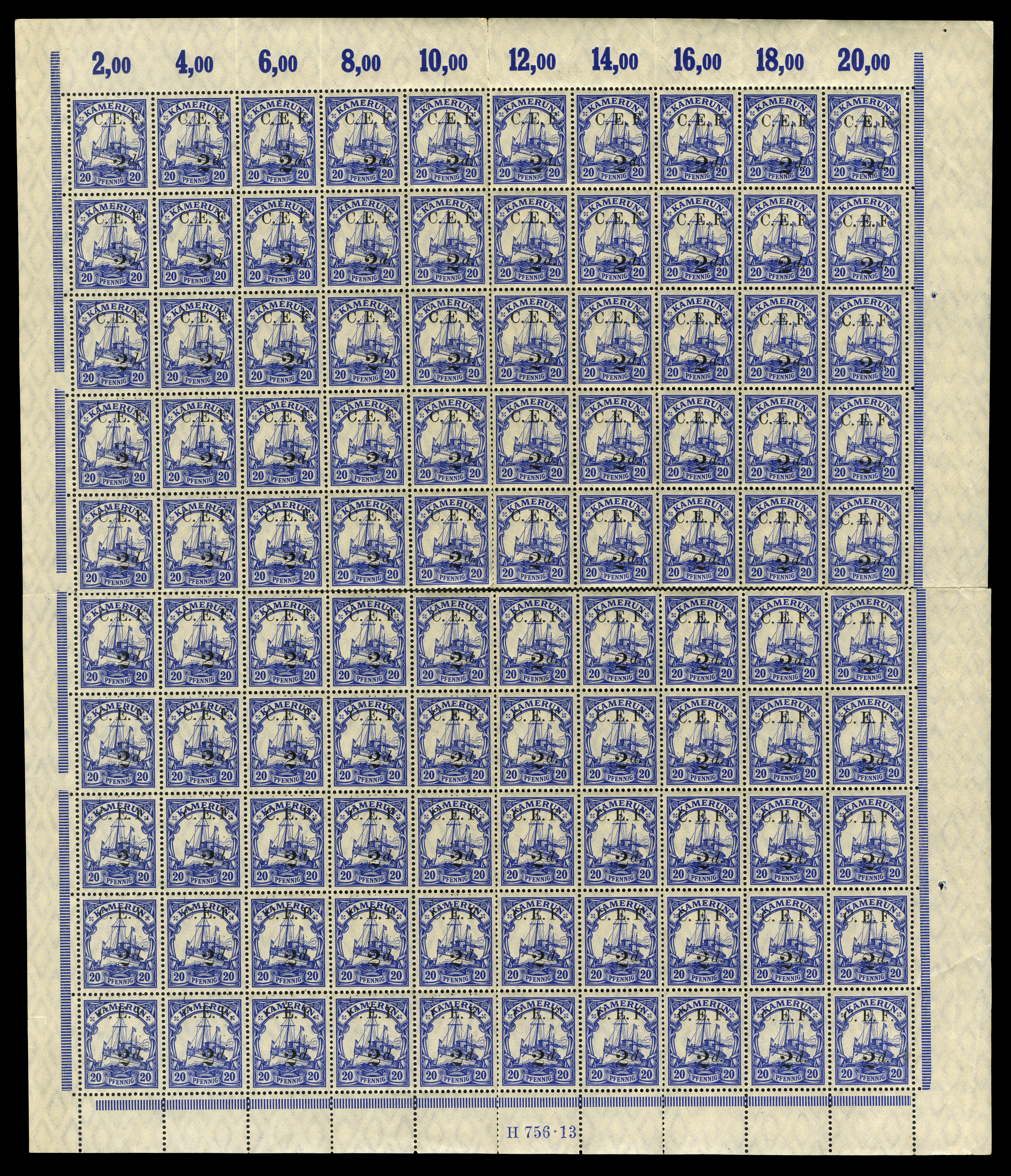 Lot 4436 - Cameroun - British Occupation 1915 - UPA UPA Auction UPA 91 Lot 4436 - Cameroun - British Occupation 1915 - UPA UPA Auction UPA 91