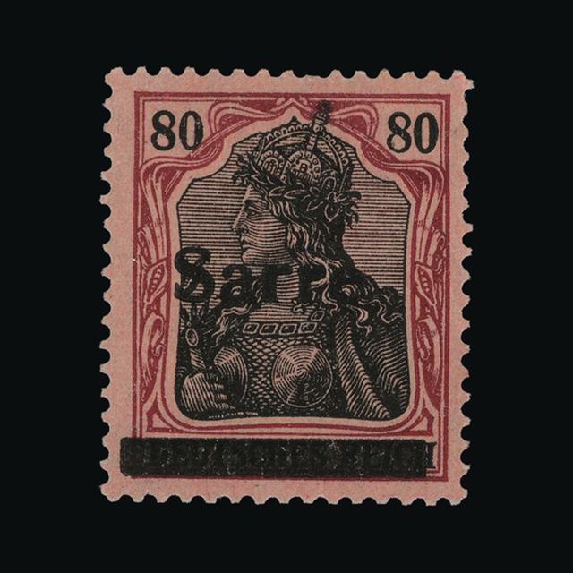 Lot 8277 - germany - saar 1920 -  UPA UPA Auction UPA 91