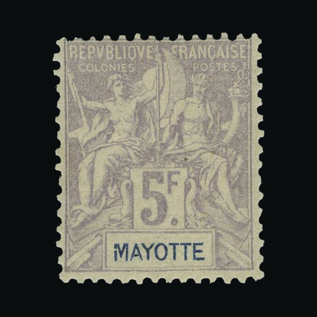 Lot 10220 - France - Colonies - Mayotte 1892-99 -  UPA UPA Auction UPA 92