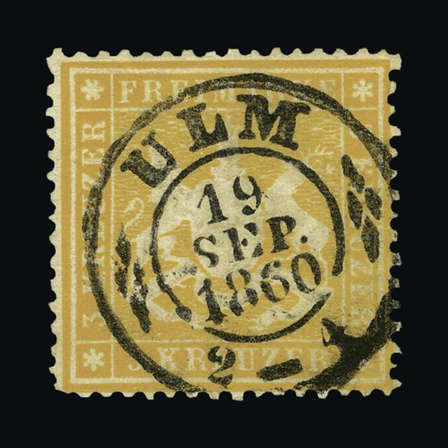 Lot 10813 - GERMAN STATES - WURTTEMBERG 1859 - UPA UPA Auction UPA 92 Lot 10813 - GERMAN STATES - WURTTEMBERG 1859 - UPA UPA Auction UPA 92