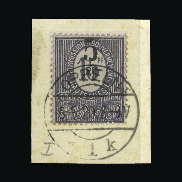 Lot 11033 - GERMANY - UPPER SILESIA 1920 - UPA UPA Auction UPA 92 Lot 11033 - GERMANY - UPPER SILESIA 1920 - UPA UPA Auction UPA 92