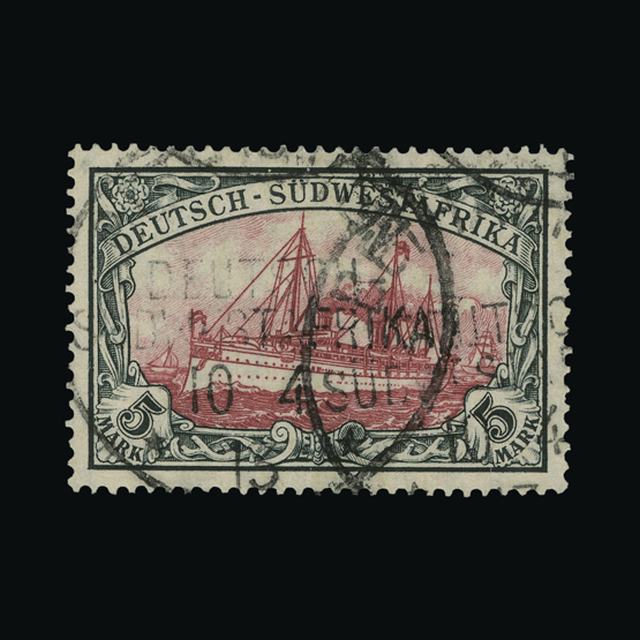 Lot 11058 - Germany - Colonies - South West Africa 1906 - UPA UPA Auction UPA 92 Lot 11058 - Germany - Colonies - South West Africa 1906 - UPA UPA Auction UPA 92