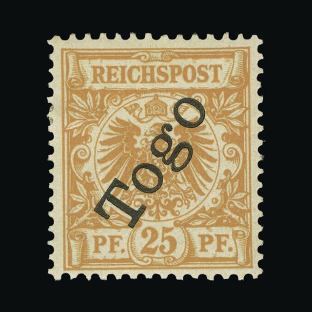 Lot 11065 - Germany - Colonies - Togo 1897 - UPA UPA Auction UPA 92 Lot 11065 - Germany - Colonies - Togo 1897 - UPA UPA Auction UPA 92