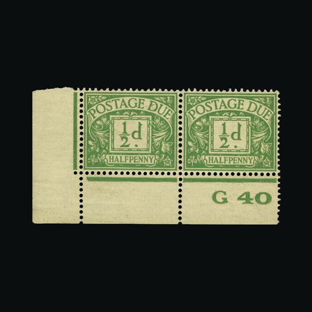 Lot 15392 - Great Britain - Postage Dues 1937-38 -  UPA UPA Auction UPA 92