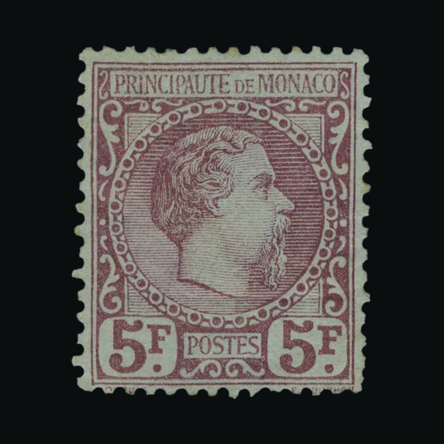 Lot 21832 - Monaco 1885 -  UPA UPA Auction UPA 92