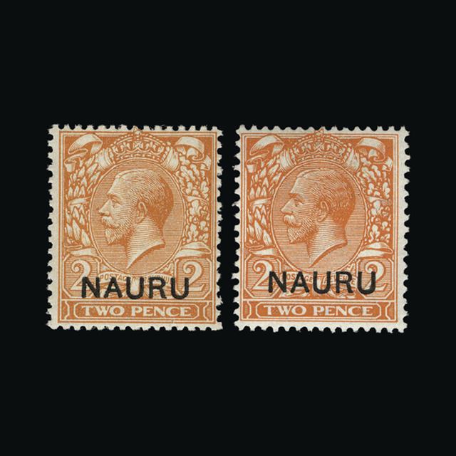 Lot 22586 - nauru 1916-23 - UPA UPA Auction UPA 92 Lot 22586 - nauru 1916-23 - UPA UPA Auction UPA 92