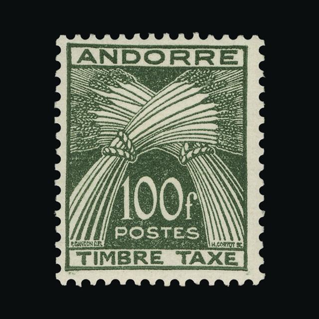 Lot 310 - Andorra - French Post Offices 1953 - UPA UPA Auction UPA 92 Lot 310 - Andorra - French Post Offices 1953 - UPA UPA Auction UPA 92