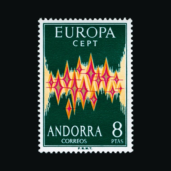 Lot 344 - Andorra - Spanish Post Offices 1972 - UPA UPA Auction UPA 92 Lot 344 - Andorra - Spanish Post Offices 1972 - UPA UPA Auction UPA 92