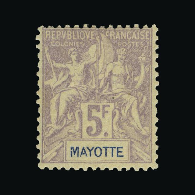Lot 10401 - France - Colonies - Mayotte 1892-99 - UPA UPA Auction UPA 93 Lot 10401 - France - Colonies - Mayotte 1892-99 - UPA UPA Auction UPA 93