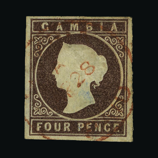 Lot 10615 - gambia 1874 - UPA UPA Auction UPA 93 Lot 10615 - gambia 1874 - UPA UPA Auction UPA 93