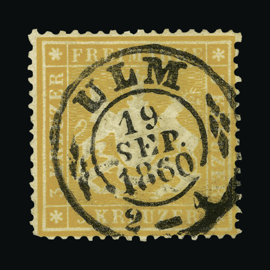 Lot 10884 - GERMAN STATES - WURTTEMBERG 1859 - UPA UPA Auction UPA 93 Lot 10884 - GERMAN STATES - WURTTEMBERG 1859 - UPA UPA Auction UPA 93