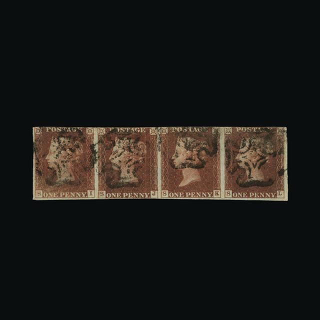 Lot 13051 - Great Britain - QV (line engraved) - Imperforate 1d Red Plated 1844 - UPA UPA Auction UPA 93 Lot 13051 - Great Britain - QV (line engraved) - Imperforate 1d Red Plated 1844 - UPA UPA Auction UPA 93